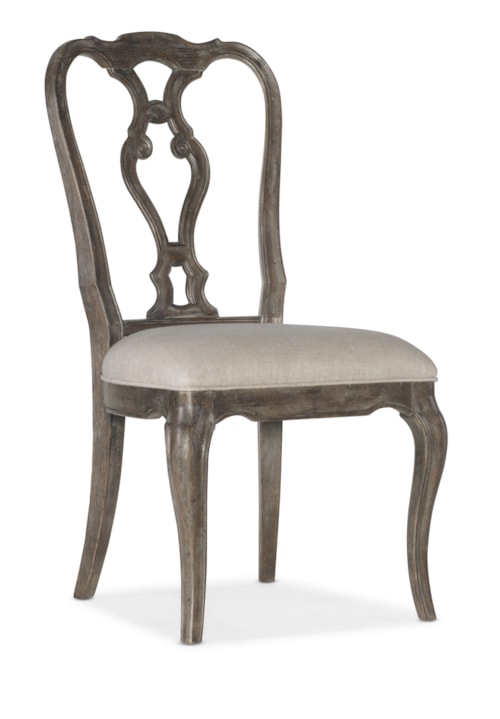 Traditional Wood Splat-Back Side Chair