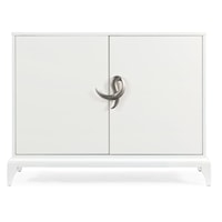 Contemporary Accent Cabinet with Adjustable Shelf