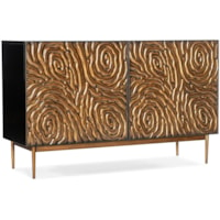 Transitional 2-Door Credenza with Soft-Close Doors