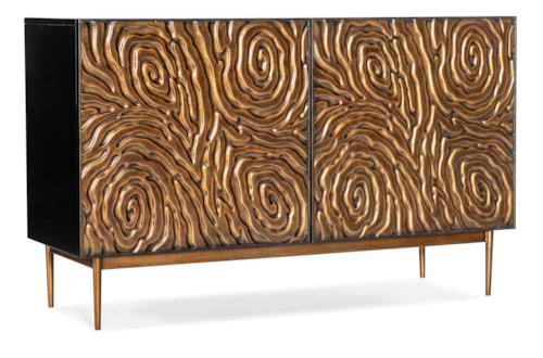 Transitional 2-Door Credenza with Soft-Close Doors