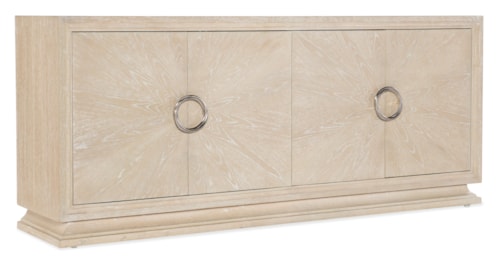 Transitional 4-Door Entertainment Center