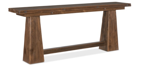 Relaxed Transitional Flip-Top Console Table