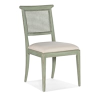 Traditional Dining Side Chair with Upholstered Seat