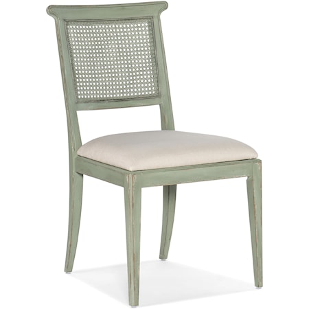 Traditional Dining Side Chair with Upholstered Seat