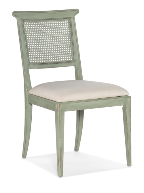 Traditional Dining Side Chair with Upholstered Seat