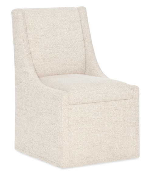 Transitional Castered Side Chair