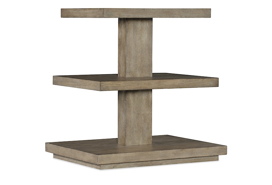 Hooker Furniture Commerce and Market Contemporary Square Wood 3 Tier Accent  Table | Stoney Creek Furniture | Occ - End Tables