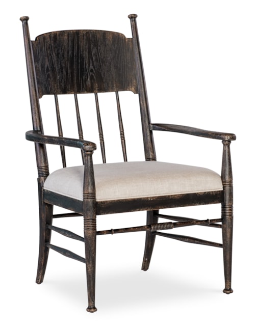 Traditional Dining Side Chair with Upholstered Seat