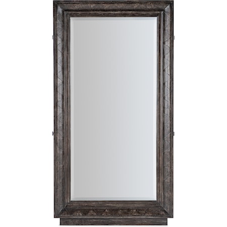 Traditional Floor Mirror w/ Hidden Jewelry Storage