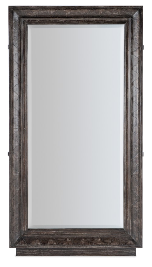 Traditional Floor Mirror w/ Hidden Jewelry Storage