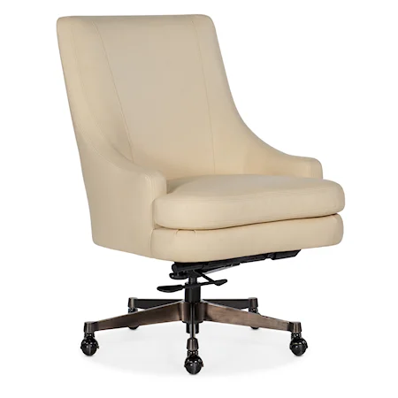 Paula Transitional Leather Executive Swivel Tilt Office Chair