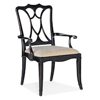 Traditional Upholstered Arm Chair