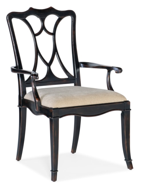 Traditional Upholstered Arm Chair