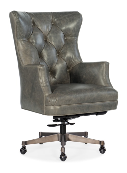 Brinley Transitional Leather Executive Swivel Tilt Office Chair