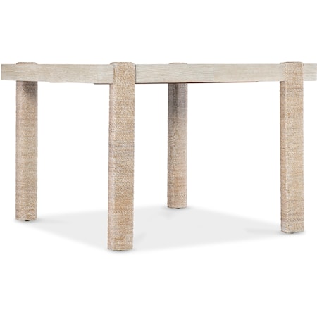 Casual Rectangular Seaside Dining Table with Leaf Extension