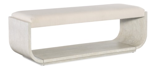 Contemporary Bed Bench with Upholstered Seat
