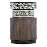 Casual Vector Round Side Table with Plynth Base