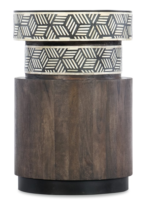 Casual Vector Round Side Table with Plynth Base