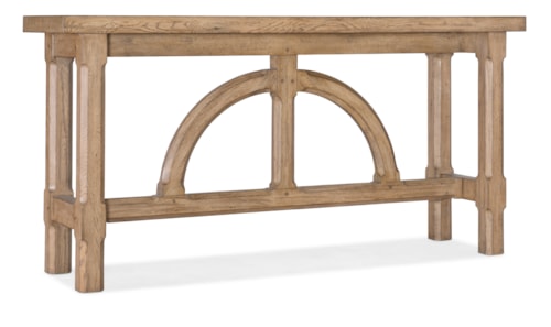 Wood Console Table with Vintage Look