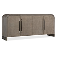 Contemporary 4-Door Buffet with Adjustable Shelves