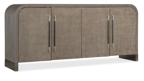 Contemporary 4-Door Buffet with Adjustable Shelves