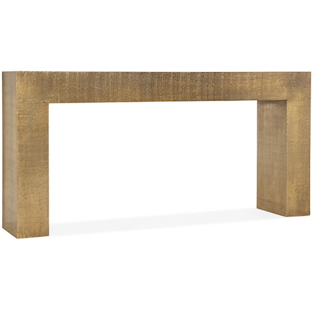 Contemporary  Sofa Table with Gold Cladding