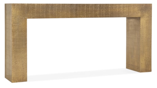 Contemporary  Sofa Table with Gold Cladding