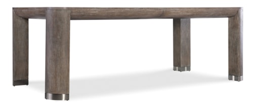 Contemporary Rectangular Dining Table with 24" Leaf