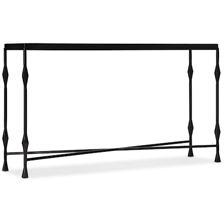 Metal-Wood Console Table