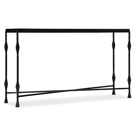 Metal-Wood Console Table