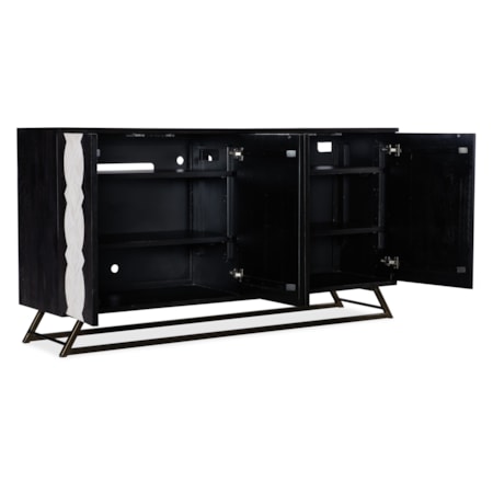 4-Door Moroccan Modern Storage Credenza