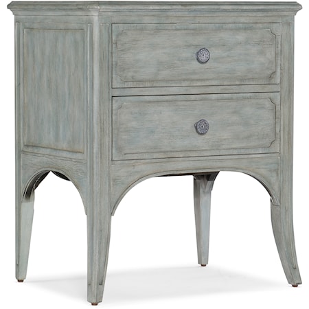 Traditional 2-Drawer Accent Table