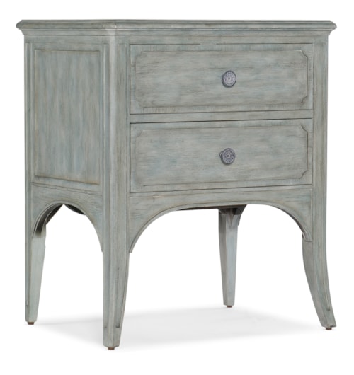 Traditional 2-Drawer Accent Table