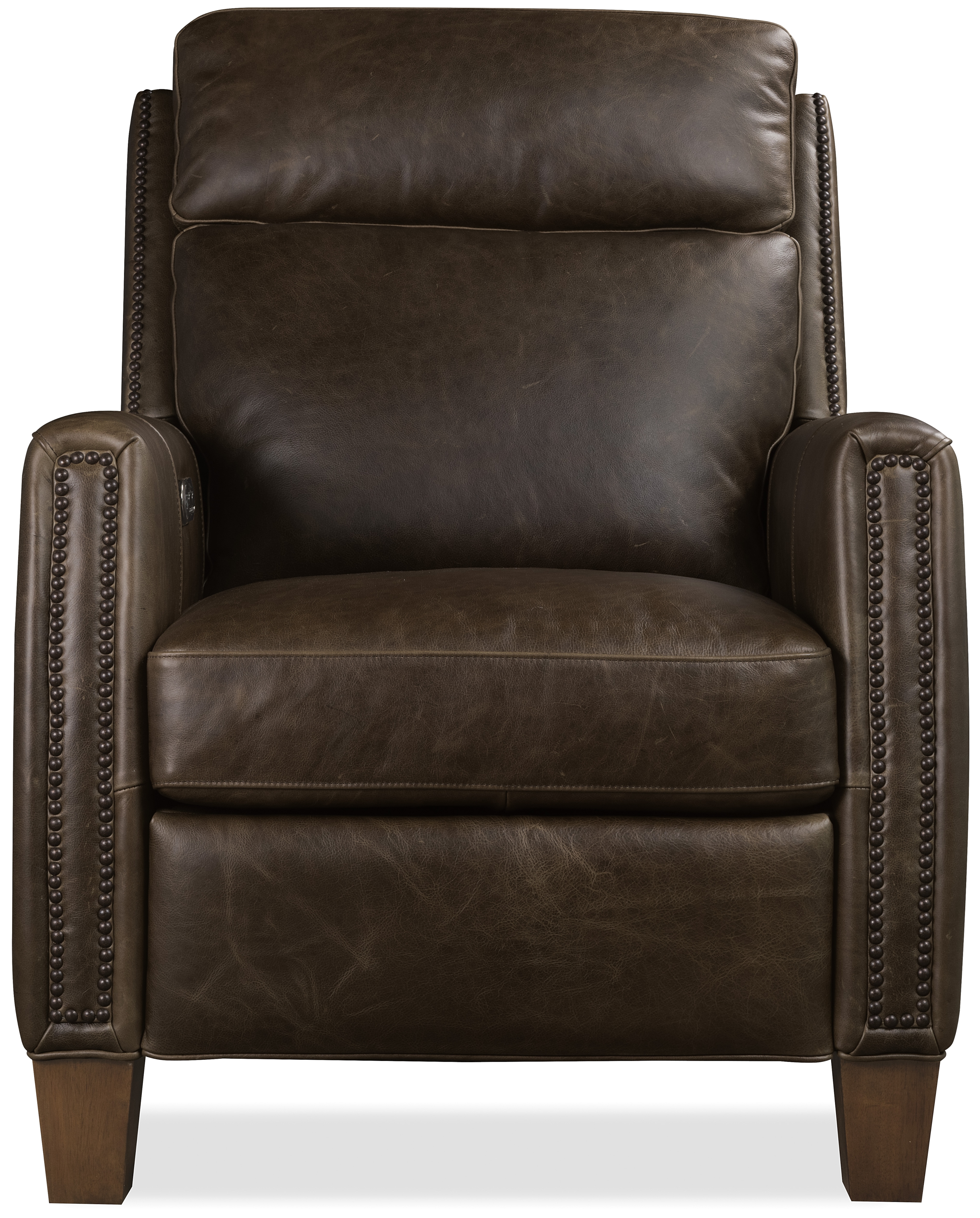 Hooker Furniture Jacklyn Leather Bustle-Back Power Recliner
