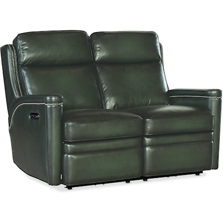 Traditional Power Loveseat with Power Headrest