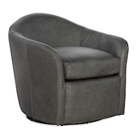 Roper Transitional Leather Swivel Chair