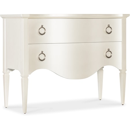 Transitional 2-Drawer Bedroom Chest with Self-Closing Drawers
