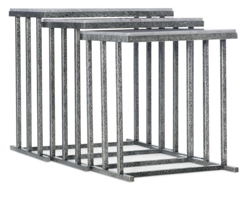 Transitional Nesting Tables with Slate Tops