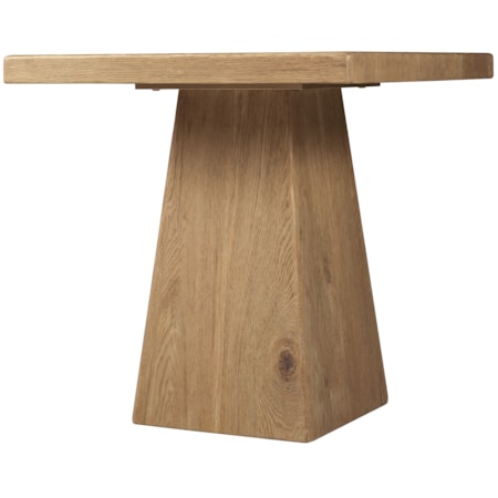 24" Sq. Pedestal End Table