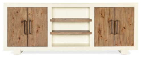 Casual 4-Door Entertainment Console