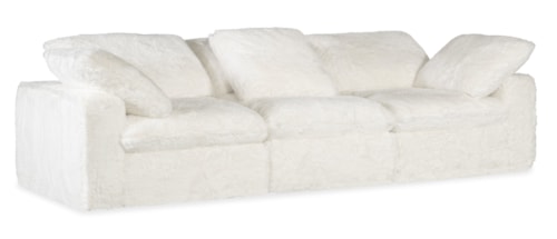 Casual 3-Seat Sofa with Loose Pillows