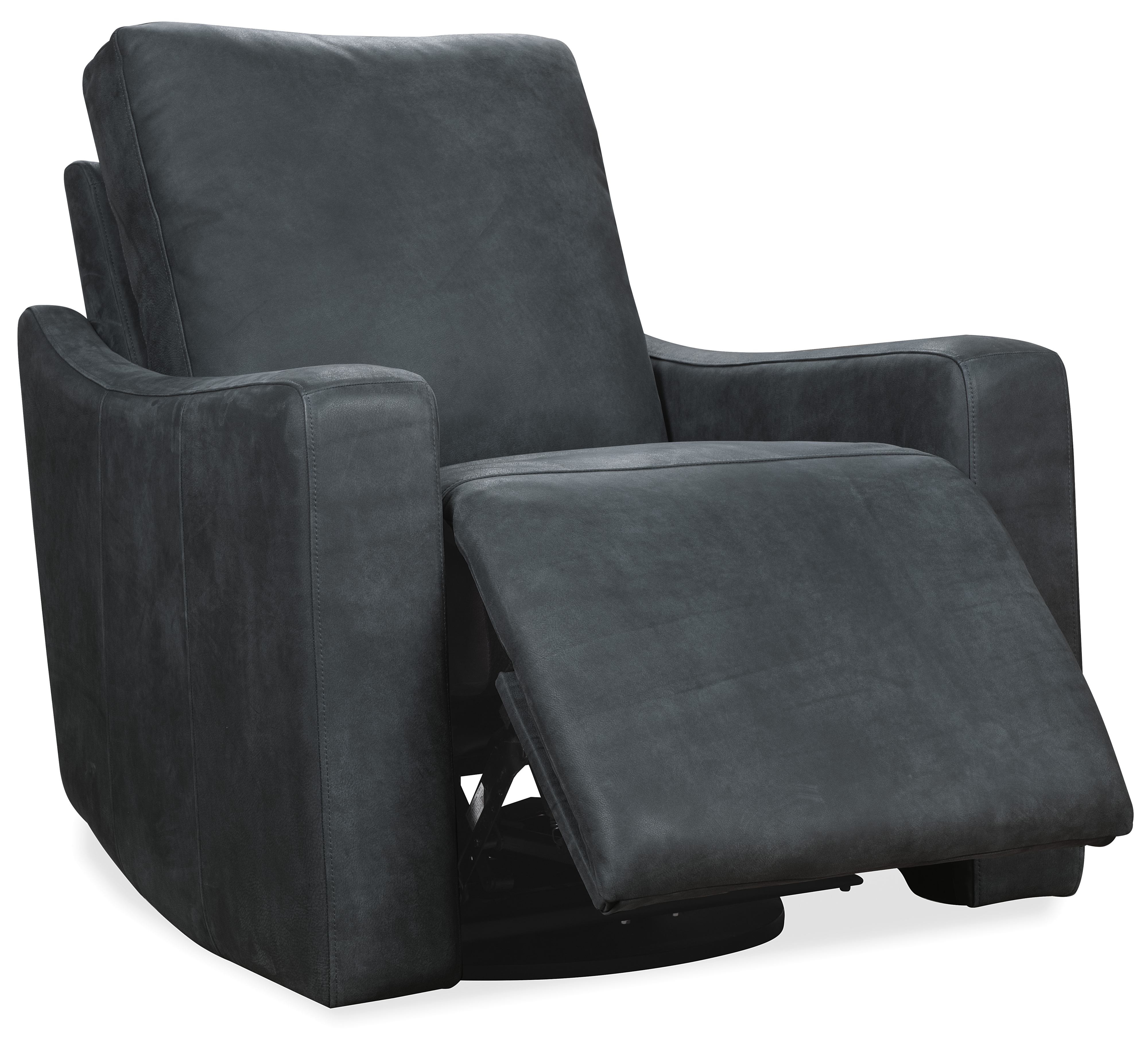 Leather Swivel Power Recliner
