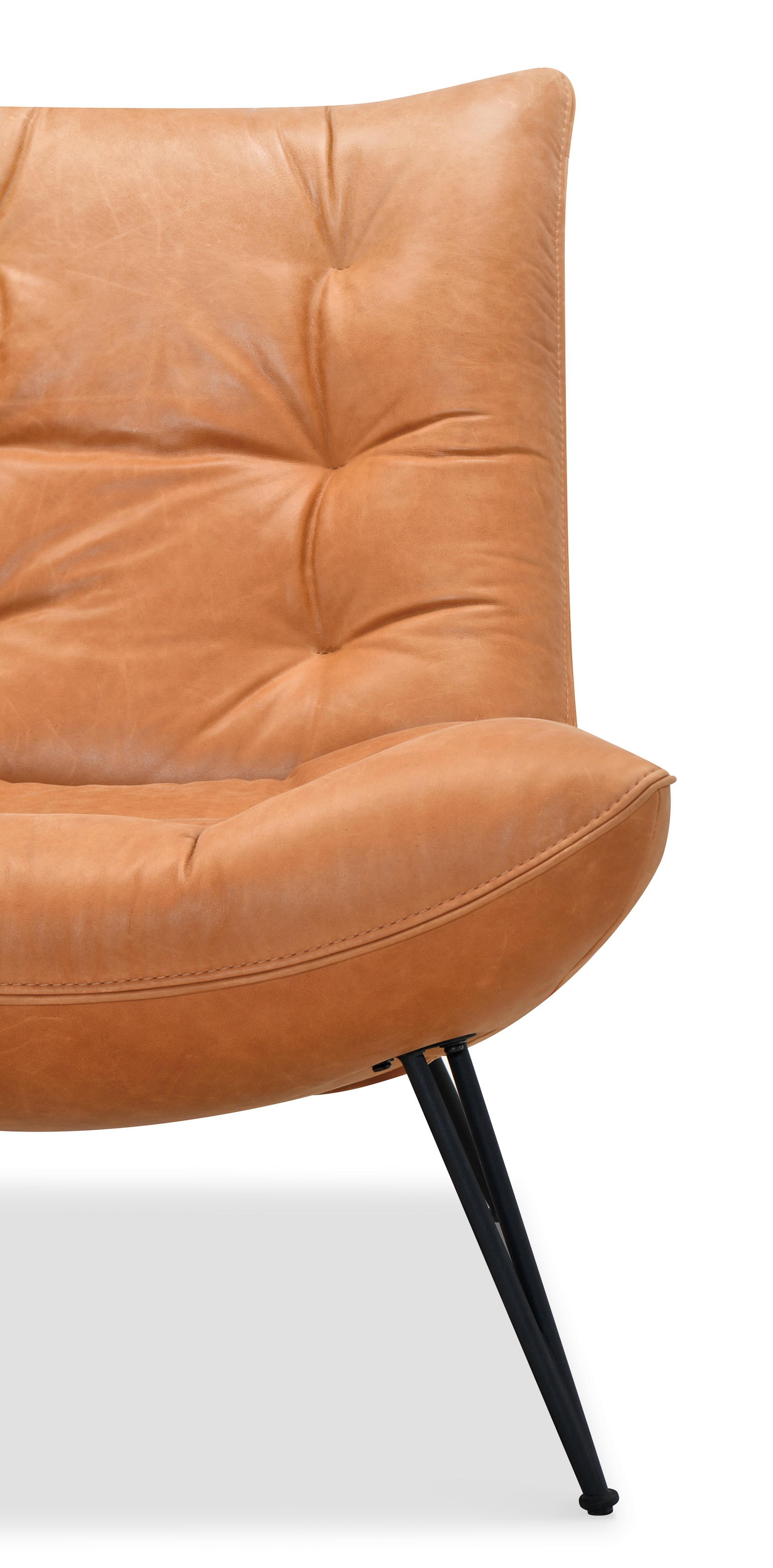 Hooker Furniture Kayne Leather Armless Accent Chair