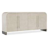 Contemporary 4-Door Buffet with Adjustable Shelves