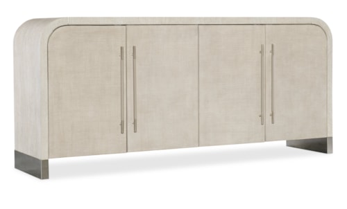 Contemporary 4-Door Buffet with Adjustable Shelves