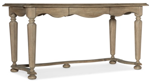 Traditional Writing Desk with Pullout Shelves