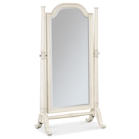 Traditional Floor Mirror with Beveled Glass
