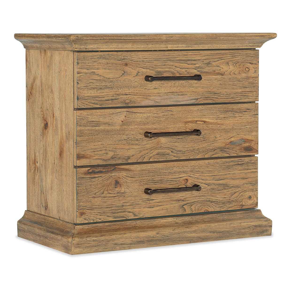 Hooker Furniture Big Sky 3-Drawer Nightstand with Outlets