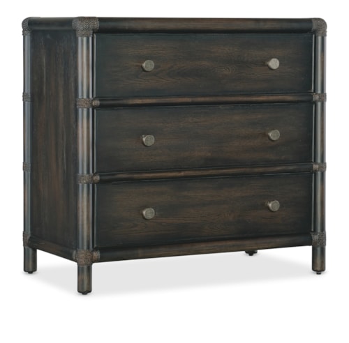 Casual 3-Drawer Nightstand