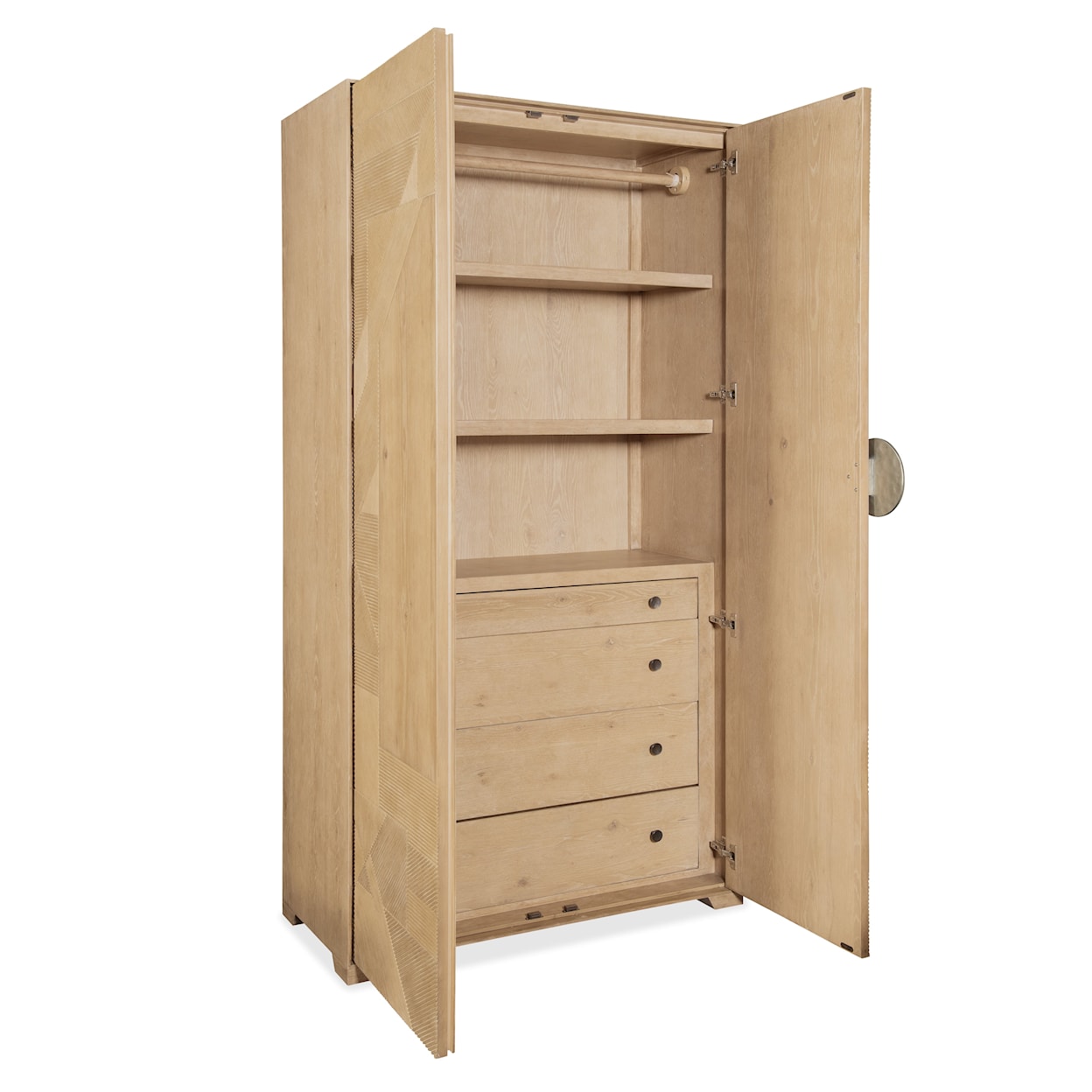 Hooker Furniture Retreat Split Rattan Wardrobe